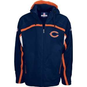  Chicago Bears Navy Centurion Midweight Jacket: Sports 