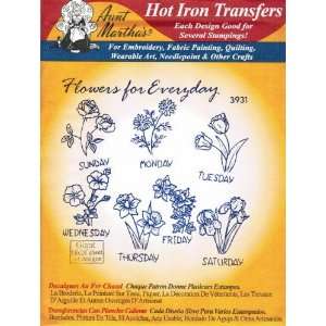  Flowers for Everyday Aunt Marthas Hot Iron Embroidery 
