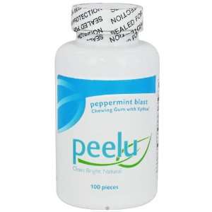 Peelu   Chewing Gum   Peppermint   100 Pieces  Grocery 