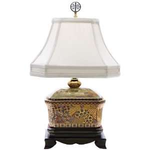  Tea Jar Mini Porcelain Accent Table Lamp: Home Improvement