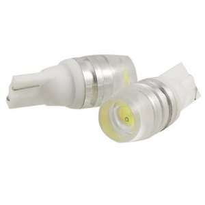 Amico 2 Pcs Car T10 1.5W White LED SMD Lamp Lens Cap Design Headlight 