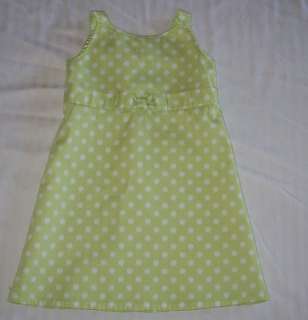 NWT GYMBOREE ICE CREAM SOCIAL EASTER GREEN DOT BOW DRESS 3 3T $42.50 