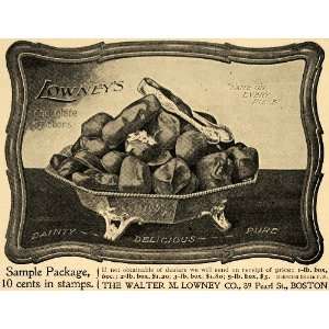  1896 Ad Walter M Lowney Co. Chocolate Bonbons Sweets 89 Pearl 