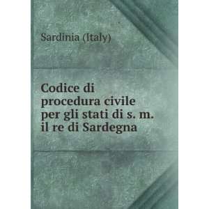   per gli stati di s. m. il re di Sardegna Sardinia (Italy) Books