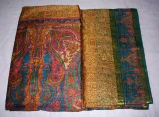 Pure Silk Vintage Antique Sari Saree Fabric
