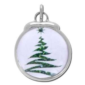  Soldered Charms   Christmas Tree Round Charm Arts, Crafts 