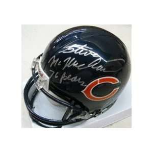 Steve McMichael Autographed Chicago Bears Mini Football Helmet with 