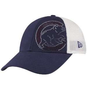  New Era Chicago Cubs Ladies Navy Blue White Jersey Shimmer 