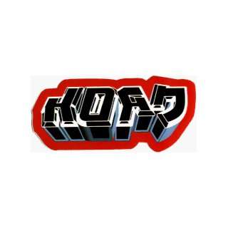 Korn   Small Futuristic Logo   Sticker / Decal Automotive
