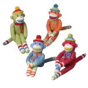  Mini Genuine Monkeez Sock Monkey Doll Toys & Games