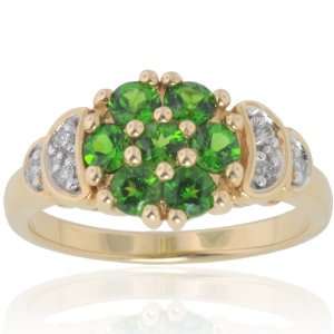   Chrome Diopside & Diamond Ring   SIZE 9 Michael Valitutti Jewelry