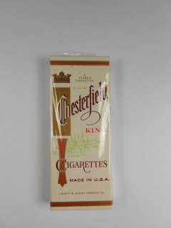 CHESTERFIELD PACK OF CIGARETTES MILITARY VIETNAM WAR C RATION C 