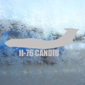  Il 76 CANDID Gray Decal Military Soldier Window Gray 