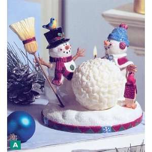  Snow Days  Snowball Candle Holder Set