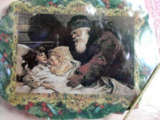   Father Christmas SANTA LETTER SLEEPING CHILDREN coaster set mip  