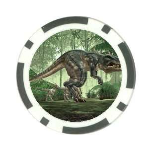  T Rex dinosaur tyrannosaurus rex Poker Chip Card Guard 