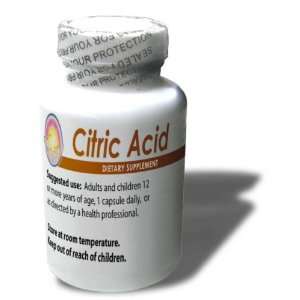  Citric Acid, 590mg, 100 capsules