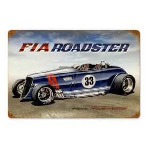 FIA Roadster Vintage Metal Sign Hot Rod Classic: Home 