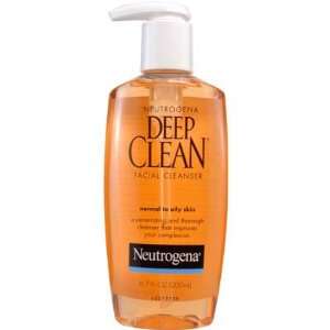 Neutrogena Deep Clean Facial Cleanser, for Normal to Oily Skin 6 Fl Oz 