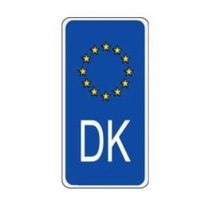  Denmark Euroband Sidebar Decal   Bumper Sticker 