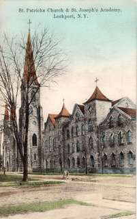 Lockport NY   St. Patricks Church and St. Josephs Academy   1911 