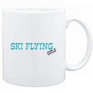  Mug White  Ski Flying GIRLS  Sports