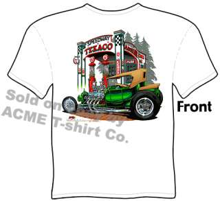 Texaco T Bucket Hot Rod T Shirt, Silk Screen, Size XXL  