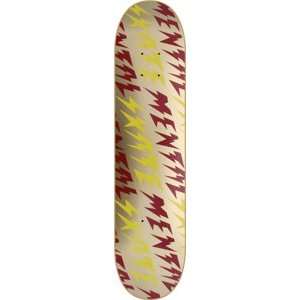 Skate Mental Bolts Sm Skateboard Deck   7.5   Gold/Red/Yellow:  