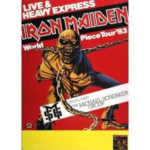  Iron Maiden   World Piece 1983   CONCERT   POSTER from 