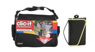 CLIC IT Black Smart Diaper Hand/Travel Bag System+Extra 092317088758 