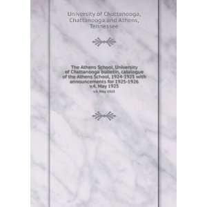  The Athens School, University of Chattanooga bulletin 