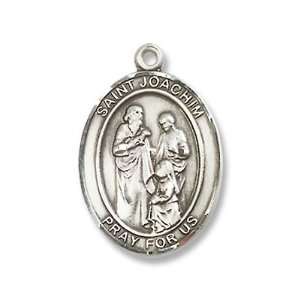   Silver St. Joachim Pendant Sterling Silver Lite Curb Chain: Jewelry
