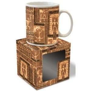  Hawaiian Coffee Mugs Ancient Tapa 4 pack