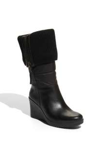 UGG Australia Leona Tall Fold over Nylon Wedge boots 9  