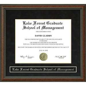  Lake Forest Graduate School of Management (LFGSM) Diploma 