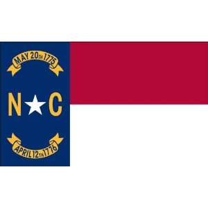   FT NC North Carolina Flag WindStrong® Commercial 2 Ply Poly US Made