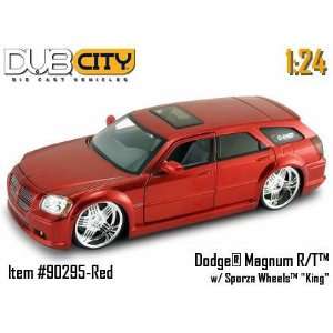  Jada Dub City Red Dodge Magnum R/T 124 Scale Die Car 