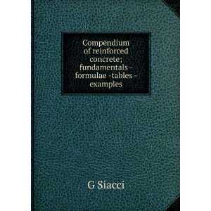   concrete; fundamentals   formulae  tables   examples G Siacci Books