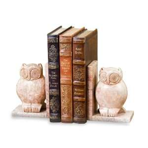  Creekside Marble Owl Bookends  Pair