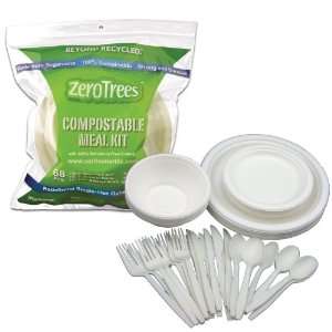   Outdoorsman?s Compostable Cutlery Kit (68 Pieces): Sports & Outdoors