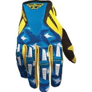    Fly Racing Kinetic Gloves   2011   11/Yellow/Blue: Automotive