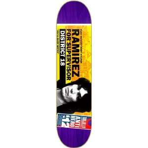  Anti Hero Trujillo Campaign Skateboard Deck   8.18 Purple 