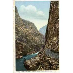  Reprint Royal Gorge CO   Lower Entrance, Looking West 1900 