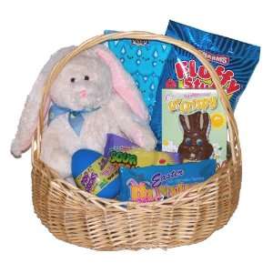 Boys Easter Bunny Assorted Treats & Goodies Candy Filled Easter Basket 