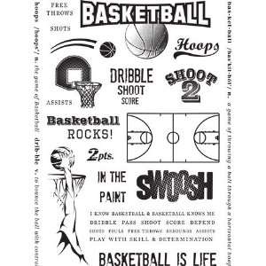  Basketball   Rubber Stamps Arts, Crafts & Sewing