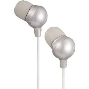 JVC SILVER MARSHMALLOW SOFT COOL COMFORTABLE EARBUD HEADPHONES NEW 
