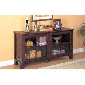  Pioneer Media Console with Glass Doors by Coaster: Home 