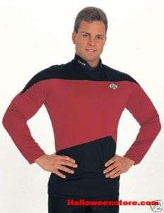 Star Trek Next Generation Red Command Officer Shirt XL  