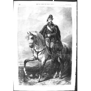  1855 King Sardinia Victor Emmanuel Horse Portrait
