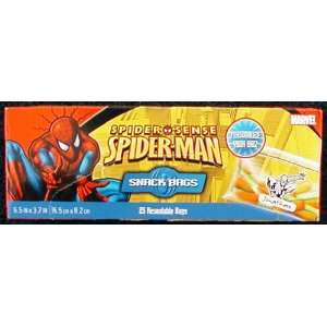 25 Spiderman Resealable Snack Bags 